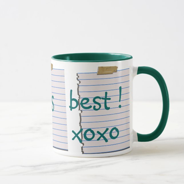 Notas do amor para a caneca da papá (Direita)