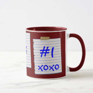 Notas do amor para a caneca de Grampa
