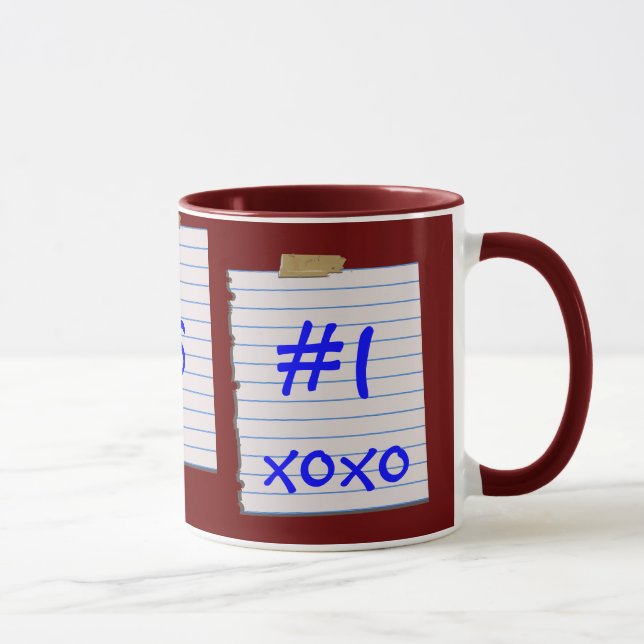 Notas do amor para a caneca de Grampa (Direita)