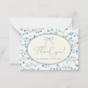 Notas Elegante cartão nota plana de aquarela de flor sil