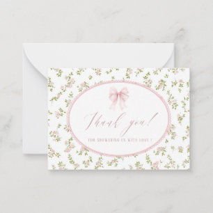 Notas Elegante cartão nota simples de aquarela de flor s