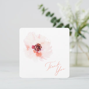 Notas Elegante Watercolor Floral Obrigado Cartão De Casa