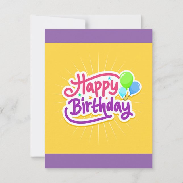Notas Feliz cartão de aniversário! (Frente)