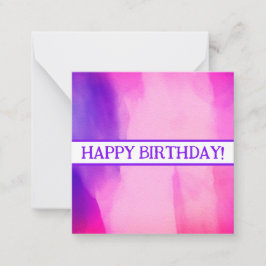 Notas Feliz cartão de aniversário, fofo, maquiagem! Cart