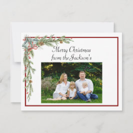 Notas Feliz cartão de Natal com microfone familiar