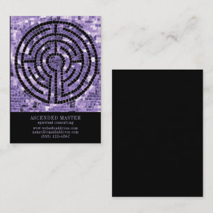 Notas LABYRINTH VI 3.5x2.5 Cartão de visita - Preto