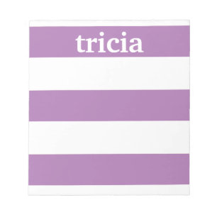 Notas Listras personalizadas do bloco de notas, as roxas
