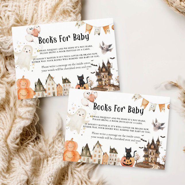 Notas Livros de Halloween para Cartão de Bebê (Criador carregado)