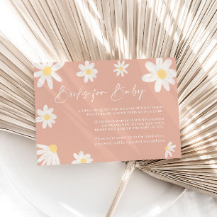 Notas Livros para Cartão de Bebê Blush Daisy Pink