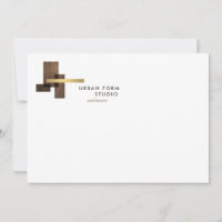 Logotipo de Arquiteto Moderno Cartão Plano
