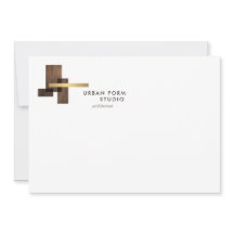 Logotipo de Arquiteto Moderno Cartão Plano