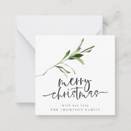 Notas Minitamanho | Foliage - Feliz Cartão de Natal