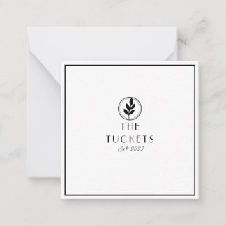 Notas Moderno Minimalista De Casamento Obrigado Cartão D