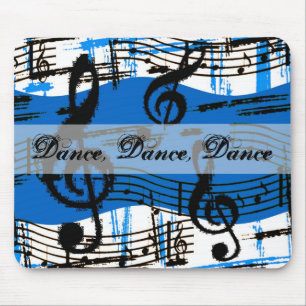 Notas Mousepad da dança e da música