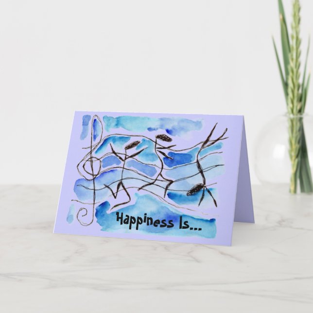 Notas Musicais A Felicidade É A Vida Adequada À Mú (Frente)