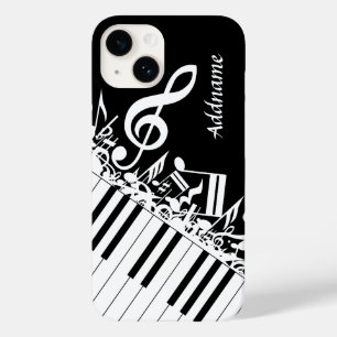 Notas musicais e chaves misturadas personalizadas