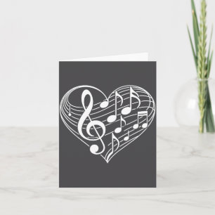 Notas Musicais em Forma de Coração Dia dos Namorad