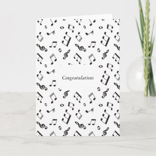 Notas musicais preto e branco