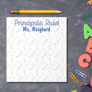 Notas Notepad do diretor, Regra dos Principais! bloco de