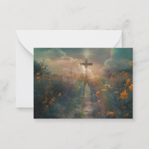 Notas O Cartão de Saudação da Cruz