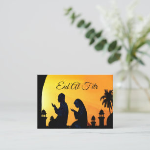 Notas O Cartão de Saudação Eid Mubarak