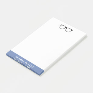 Notas Os vidros do hipster personalizaram o bloco de