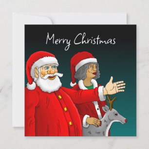 Notas Papai Noel, Sra. Papais noeis e Cartão de Natal Ru