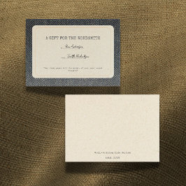 Notas Para o Cartão de Presente de Formatura do Wordsmit