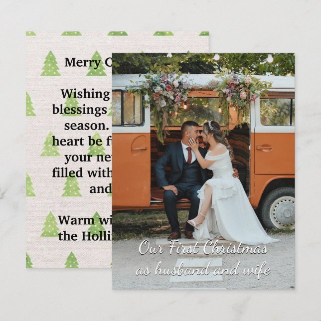 Notas Personalizado Nosso Primeiro Cartão De Saudação De (Frente/Verso)