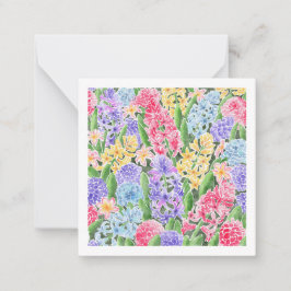 Notas Placa Floral (Estilo de Cartão Postal)
