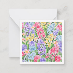 Notas Placa Floral (Estilo de Cartão Postal)