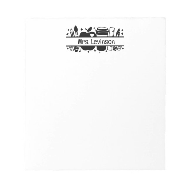 Notas Presente de Apreciação do Professor de Bloco de No (Frente)