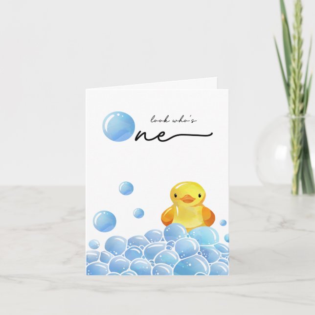 Notas Primeiro Aniversário Olha Quem É Um Cartão De Aniv (Frente)