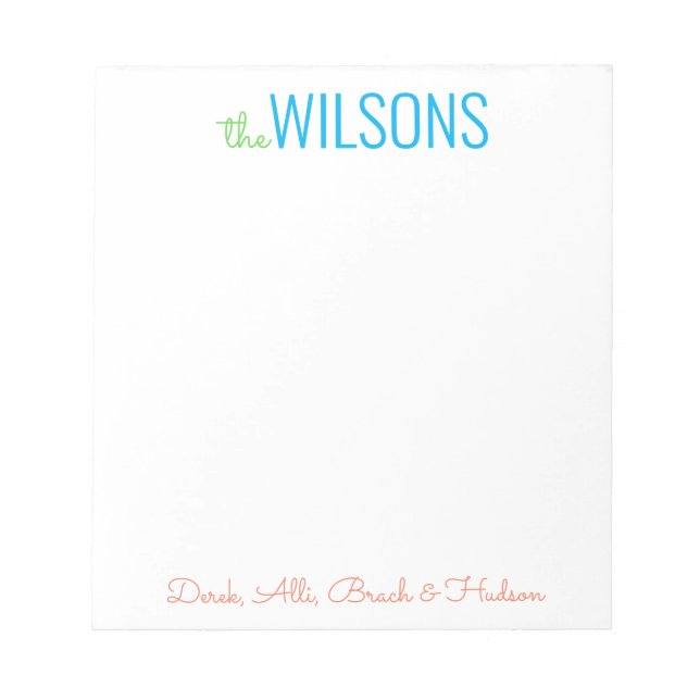 Notas Qualquer Cores - Bloco e Script de Notepad da Famí (Frente)