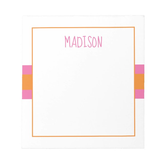 Notas Qualquer Cores - Faixa de Fita Brisa Bloco de Nota (Frente)