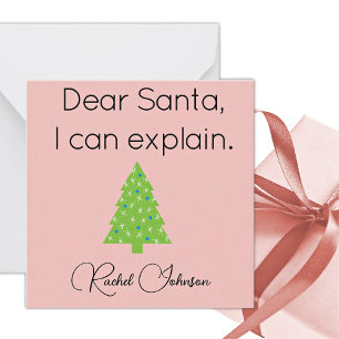 Notas Querido Papai Noel Mini Cartão de Presente de Nata