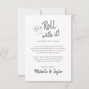 Notas Roll de Corte com ele Adiado Altere o Cartão de Da