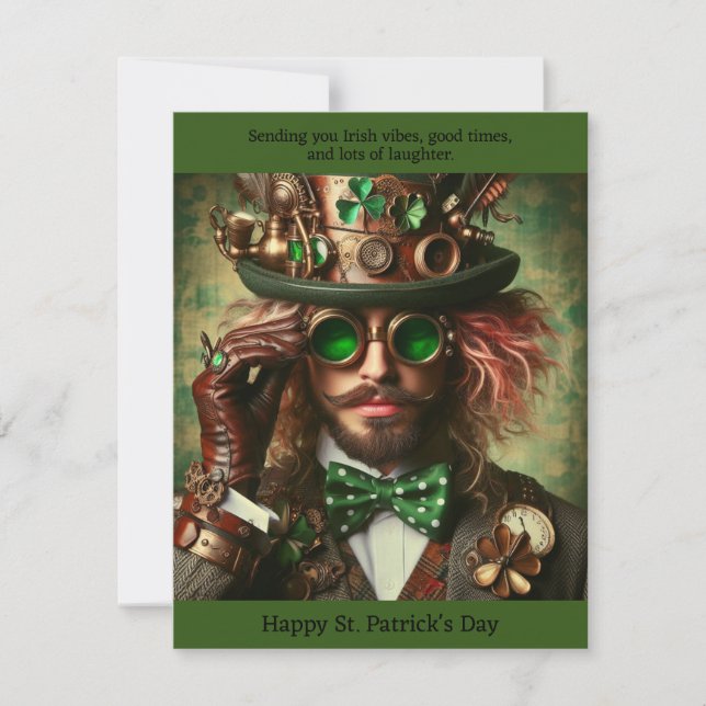 Notas Rua Steampunk, Cartão de Dia do Patrick (Frente)