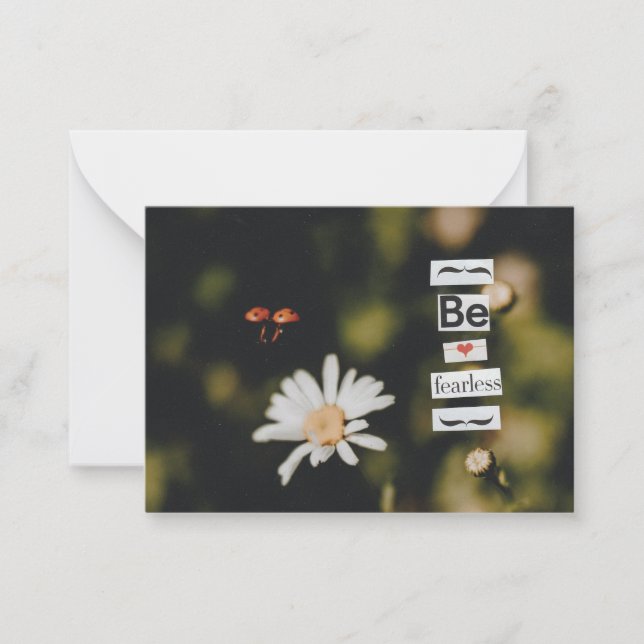 Notas Seja um cartão de saudação sem medo (Frente)