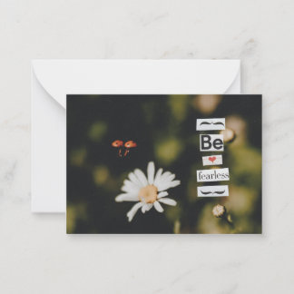 Notas Seja um cartão de saudação sem medo