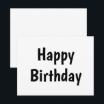 Notas simples cartão de aniversário feliz mínimo<br><div class="desc">projetado para você</div>