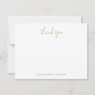 Notas Simples Casamento Obrigado Cartão Branco De Nota S