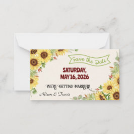 NOTAS SUNFLOWVE (SALVAR O CARTÃO DE CASAMENTO DE DATA)