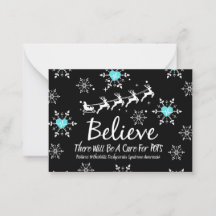 Tema de Natal Acredite Cartão Plano