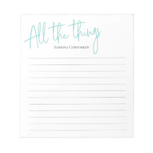 Notas Todas as coisas do bloco de anotações