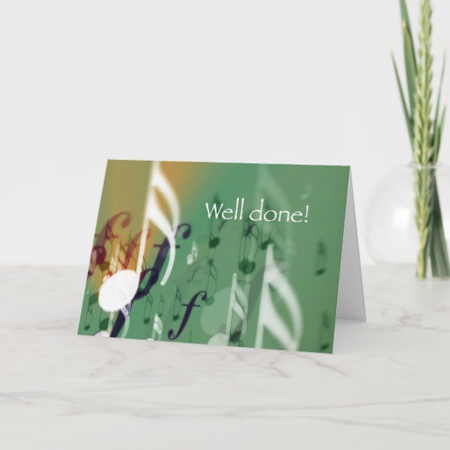 Notas Verdes, Muito Bem (Frente)