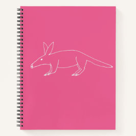 Notebook Aardvark mal desenhado