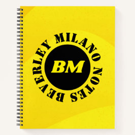 Notebook Amarelo de Nome Personalizado