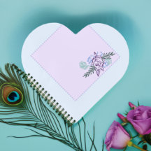 Notebook Aqua Rosa Heart