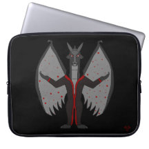 Bloodmoon Dragon RPG na capa preta para laptop